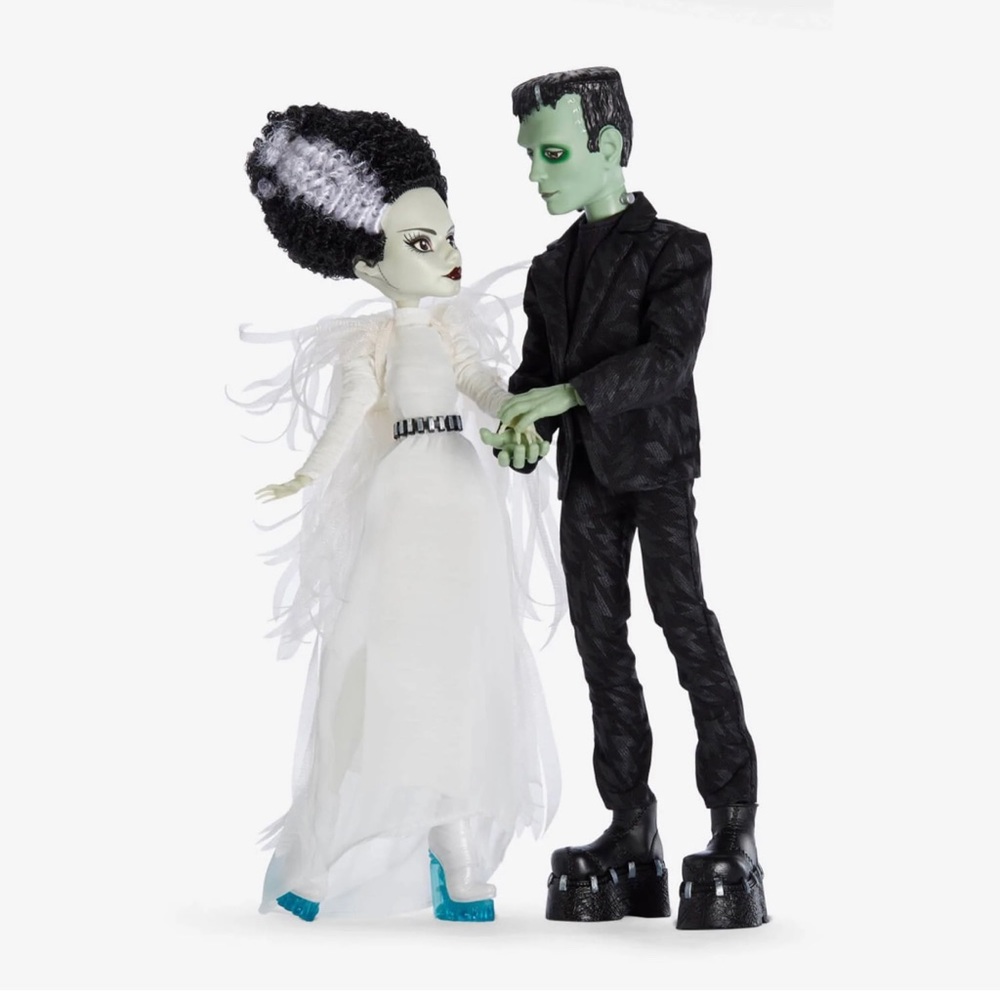 Frankenstein & Bride of Frankenstein Monster High Skullector Doll Set
Unopened
